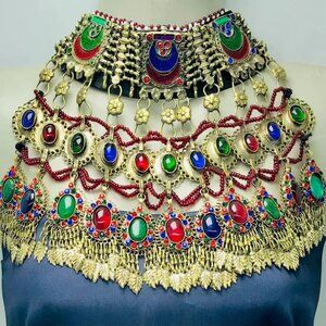 Vibrant Choker Necklace, Unique Fashion Necklace